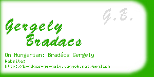 gergely bradacs business card